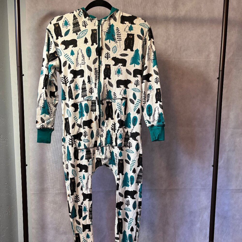 Lazy One Forest & Bears Onesie Pajamas, New, Size XS